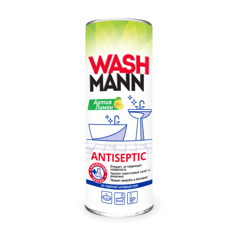 Чистящее средство WashMann Актив Лимон, 500 гр